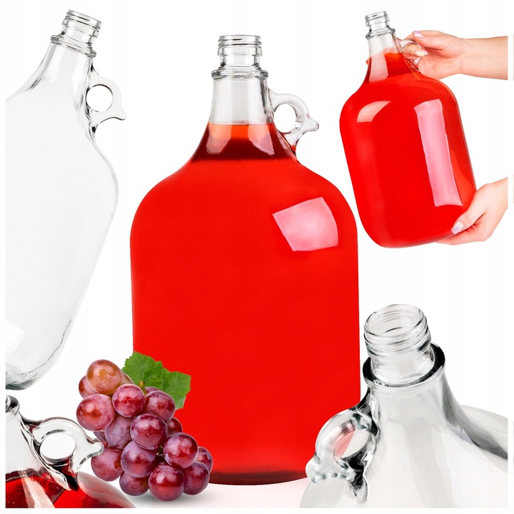 Galeata Din Sticla, Superbutelki, 5 L, Perfect Pentru Vinuri Si Lichioruri De Casa, Inaltime 35 cm, Productie De Inalta Calitate, Usor De Curatat, Durabil, Diametru 17 cm, Inaltime 35 cm, Transparent