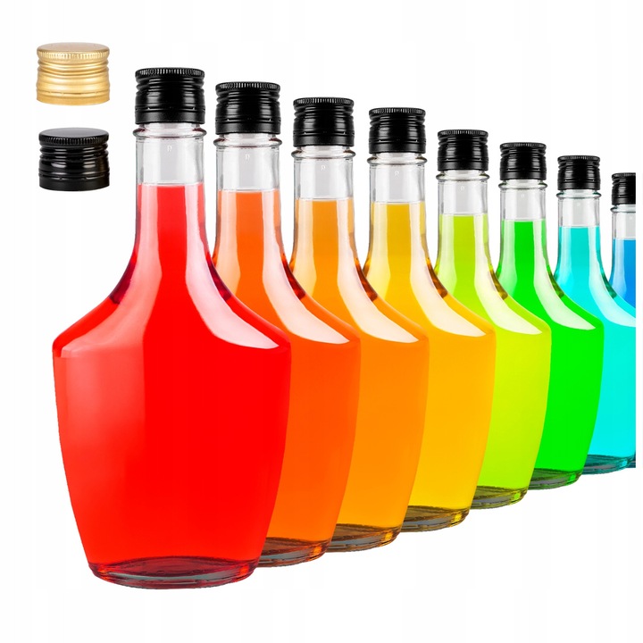 Комплект Stilce, SuperButelki, Стъклени, 500 мл, Идеални за дома, сокове, консервирани продукти, Диаметър 10.5 см, 472 г, Прозрачни, 30 бр.