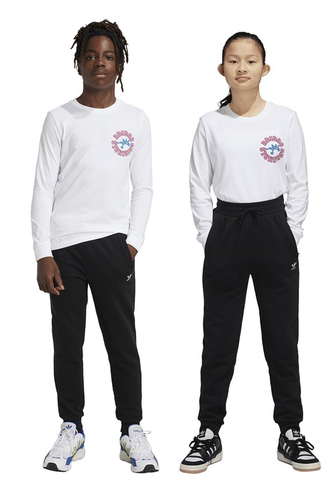 adidas Originals, Húzózsinóros derekú normál fazonú szabadidőnadrág, Fekete