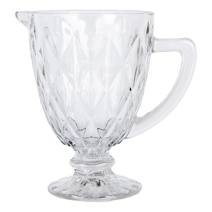 Carafa sticla transparenta 20x15x20 cm, 1000 ml