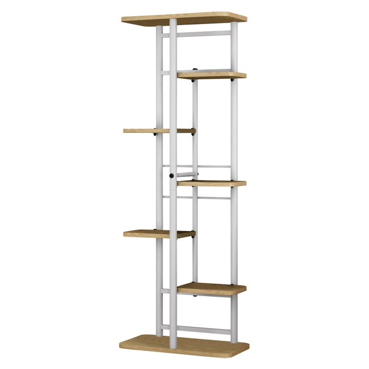 Suport flori alb stejar sonoma Ledor 36x23,5x120 cm