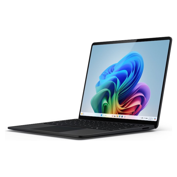 MS Surface 7 laptop, ZYT-00050, Qualcomm Snapdragon X Elite X1E-80-100 (12 magos), Qualcomm Adreno GPU, 16GB LPDDR5X, fekete