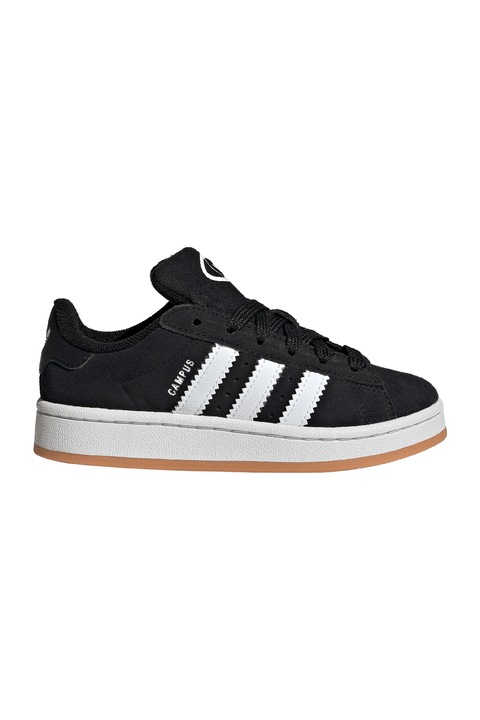 adidas Originals, Pantofi sport Campus 00s din piele intoarsa, Negru, 30.5 EU