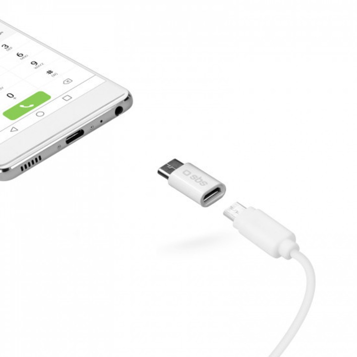 Адаптер за телефонен кабел, SBS, MICRO USB - TYPE C