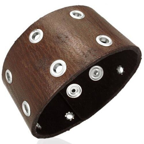 Bratara BeSpecial, BSL0890, Maro, Piele naturala, Lungime 23 cm