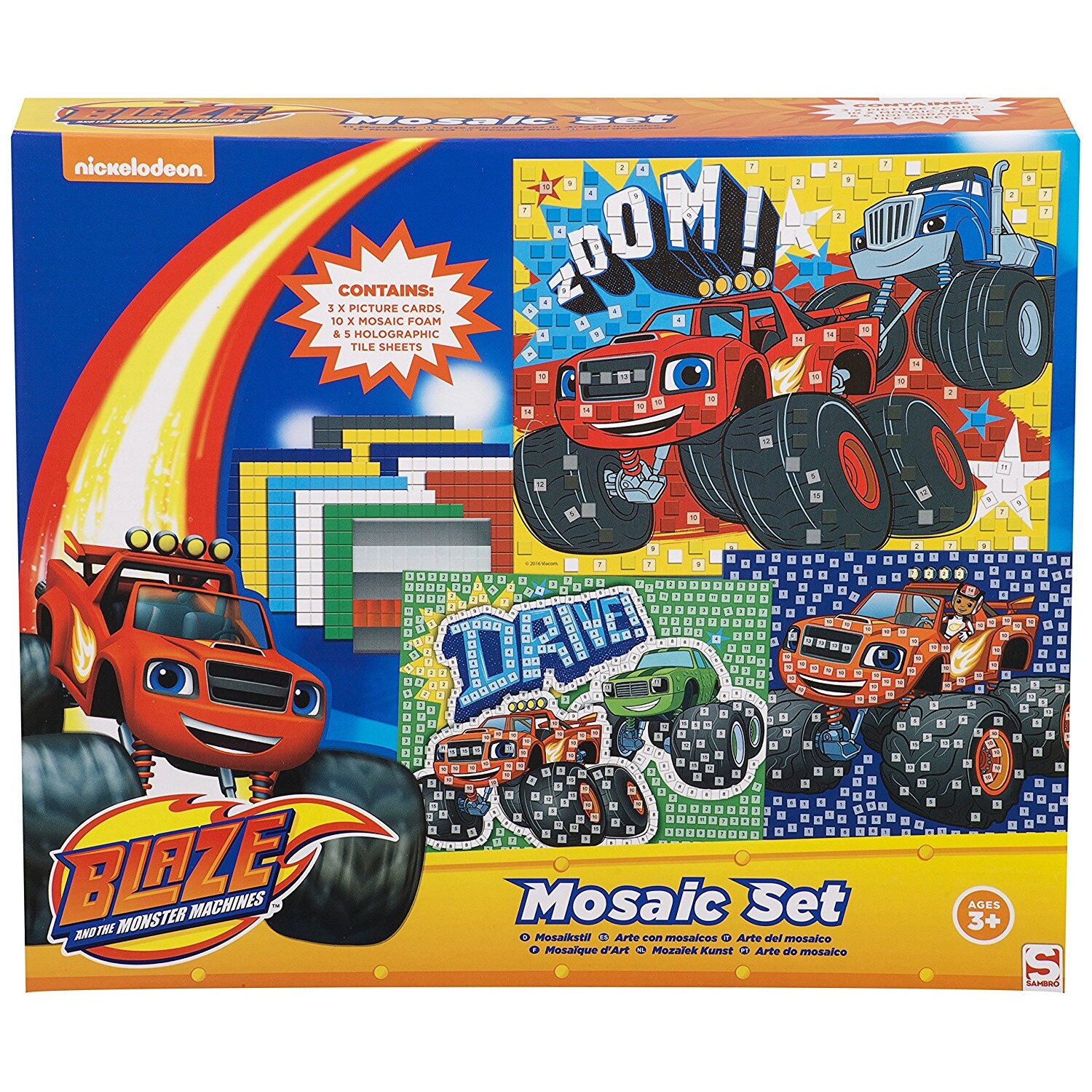 Joc de creatie si inteligenta Mosaic Blaze Nickelodeon