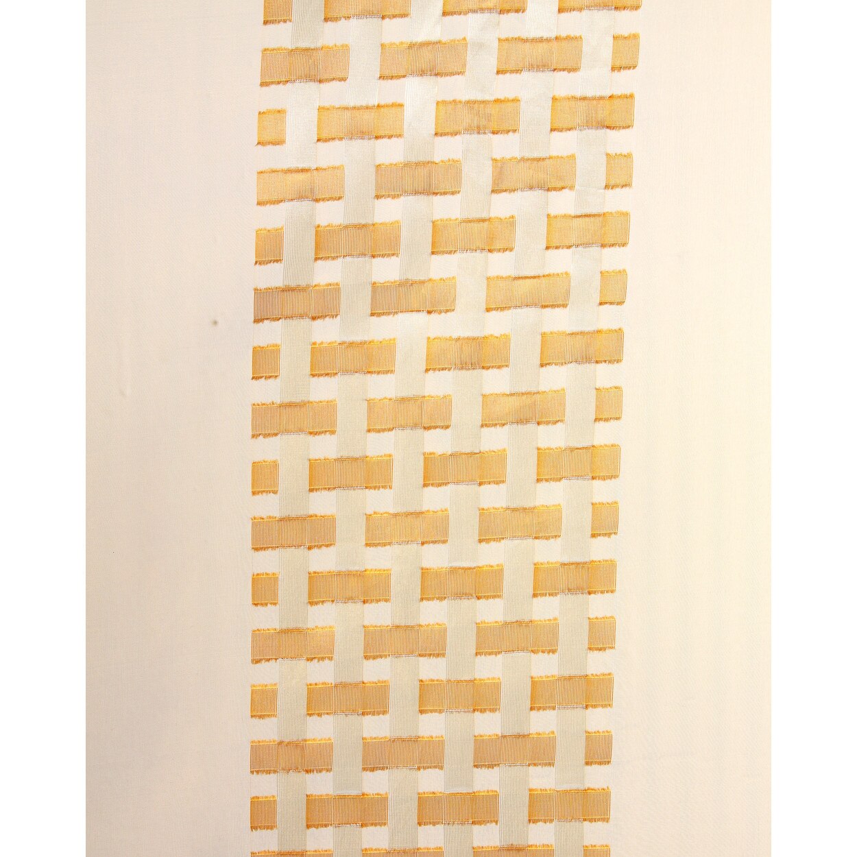 Tesatura perdea maro model tesut