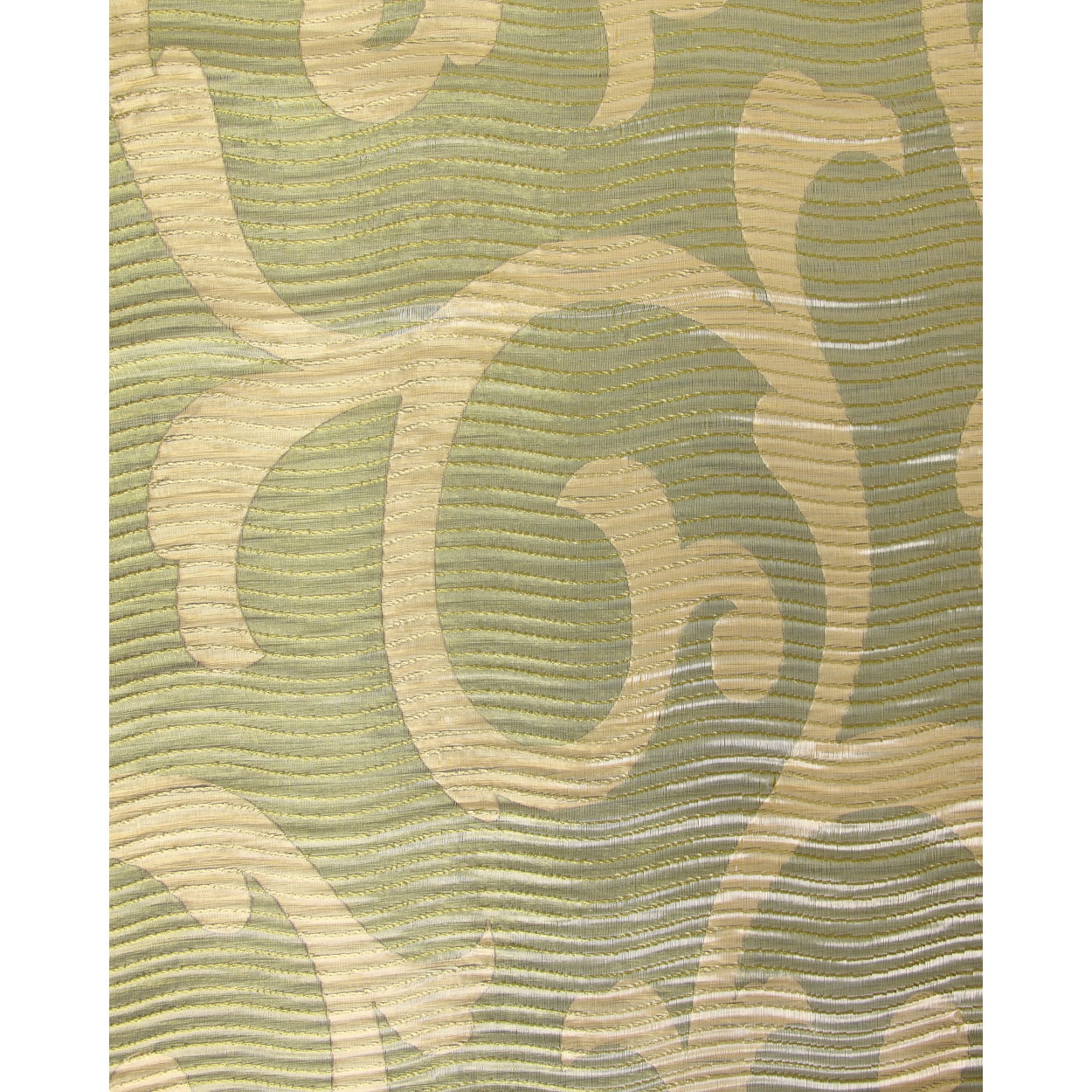 Tesatura draperie Onduleuri verde