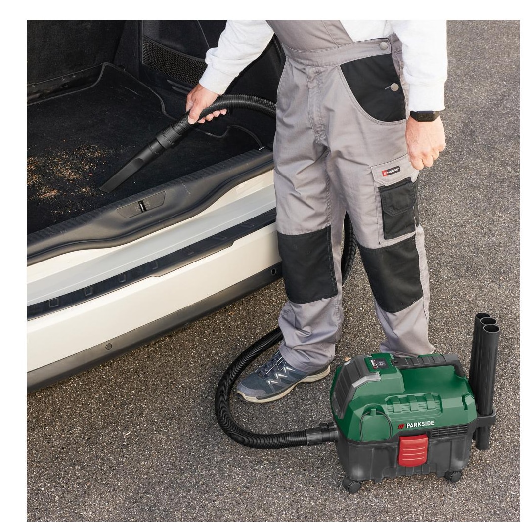 Aspirator fara fir pentru curatarea umeda si uscata PARKSIDE PAWD 20-Li A1, 20V, fara baterie si incarcator