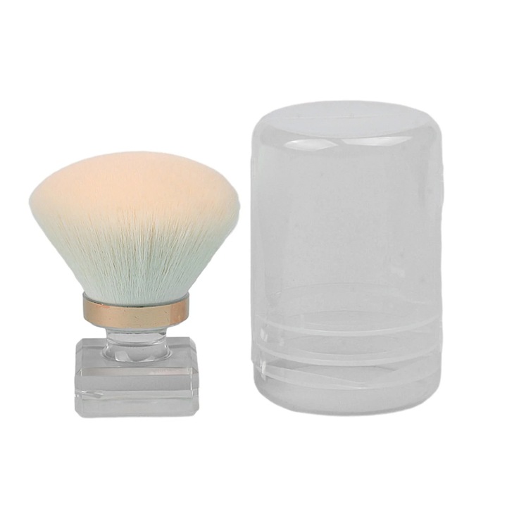 Комплект мини четки за грим, синтетични четки, меки, преносими, 7x6 см, комплект от 1