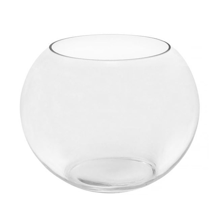 Antbro átlátszó kerek üvegváza, 15x11,5cm