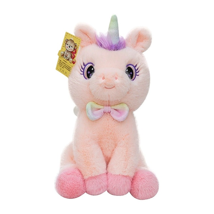 Jucarie de plus unicorn, Chelfonds, roz, 40cm