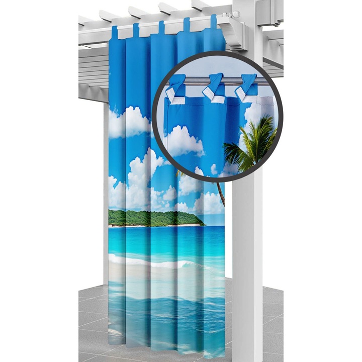 Ferocity Magic Beach kültéri függöny, átlátszatlan, vízálló, 155x220cm, 1 db
