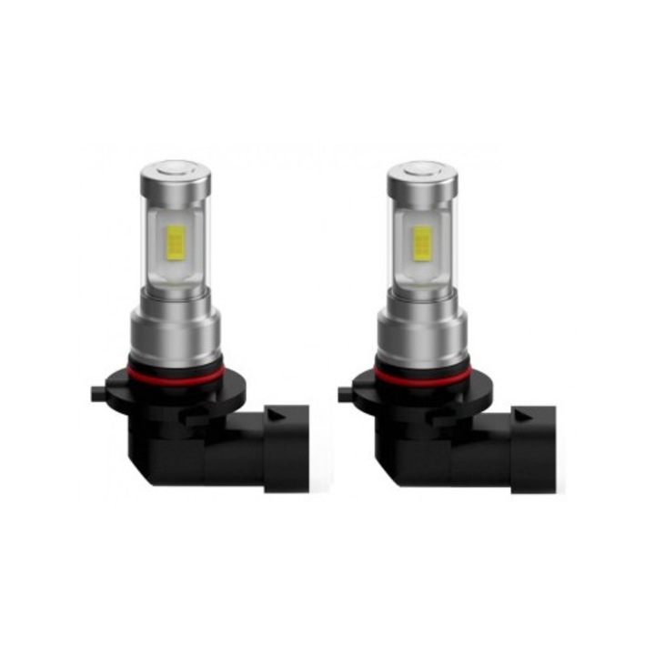 Set 2 LED-uri auto Xenon Bright HB4, 80W, 2000 Lm, 6000K, 12V-24V