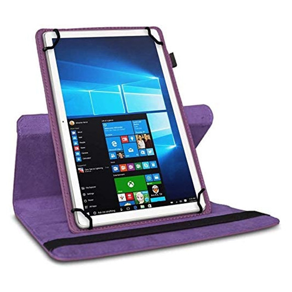 Husa tableta 10', model universal, mov, rotire 360 grade