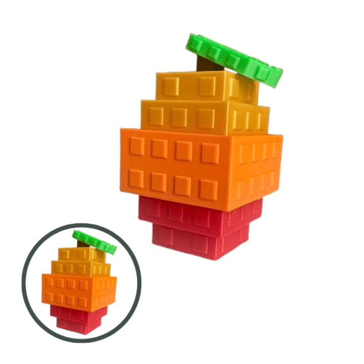 Figurina fruct Mango din Grow a Garden, Roblox, multicolor, plastic, printat 3D, 85x50x50 mm