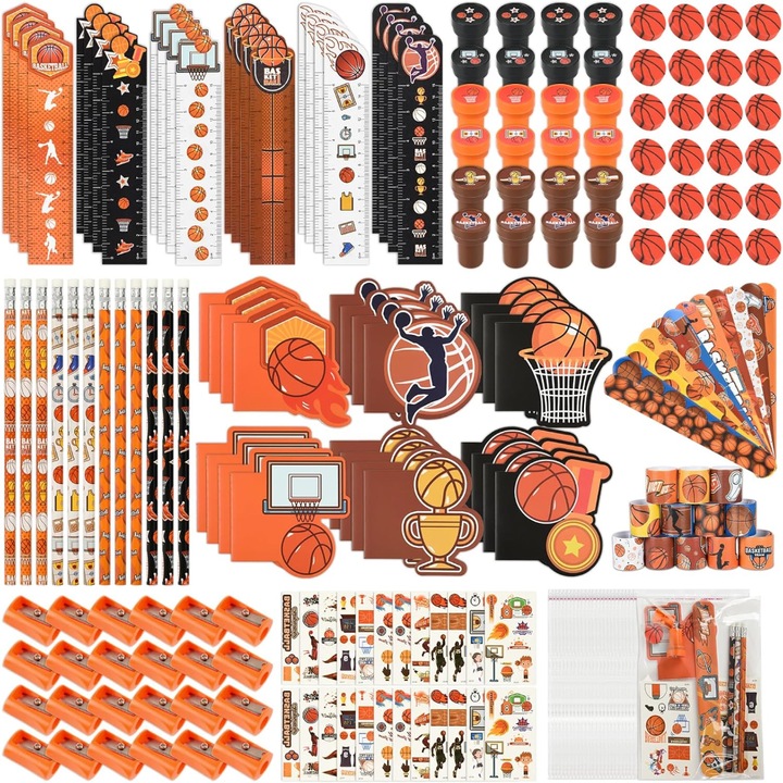 Set 216 accesorii petrecere baschet, TopGearWorld, multicolor