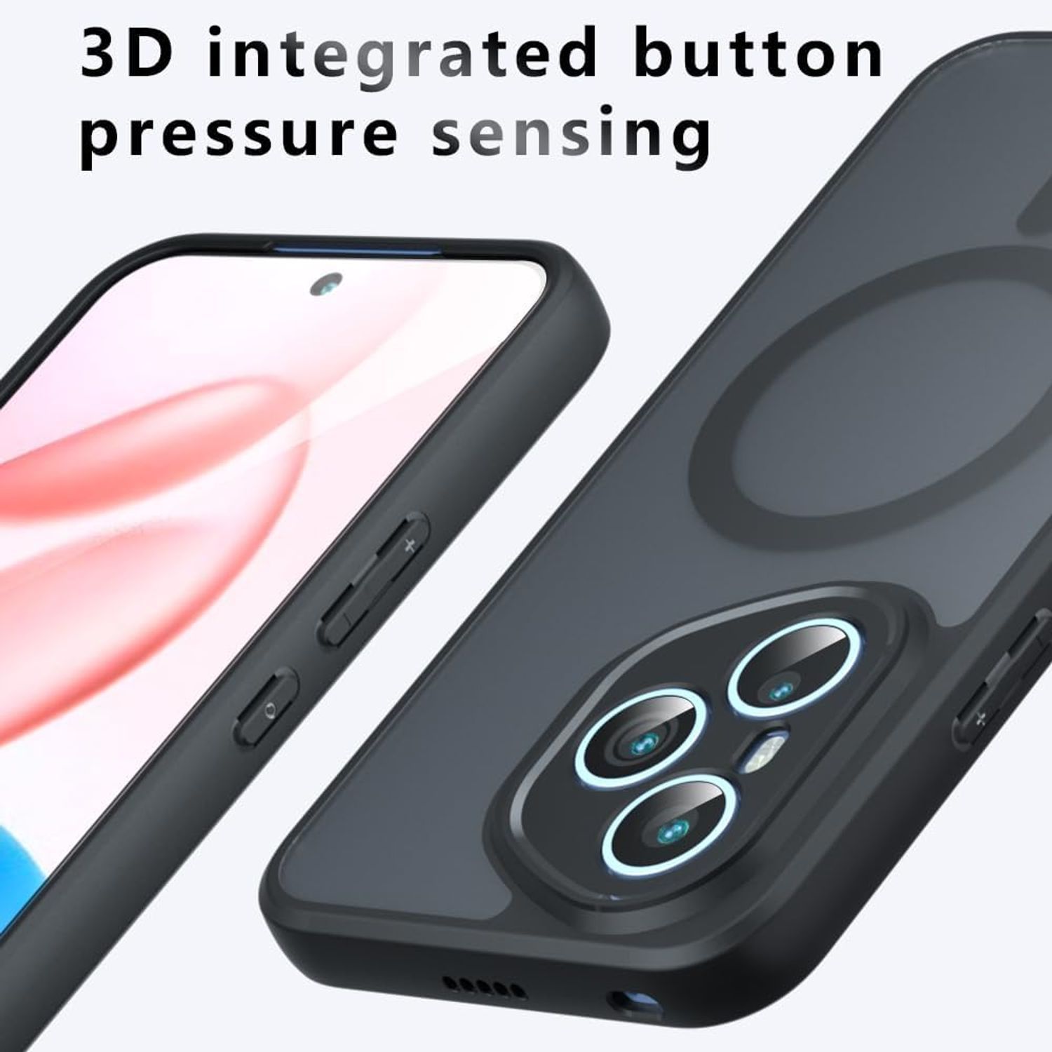 Husa Telefon pentru Honor 400, Compatibila cu MagSafe, Carcasa Magnetica Integrata, Anti-Soc, Neagra
