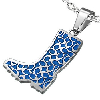 Pandant otel inox in forma de cizma - BeSpecial 1075, 2,5, Argintiu Pandant otel inox in forma de cizma - BeSpecial 1075, 2,5, Argintiu