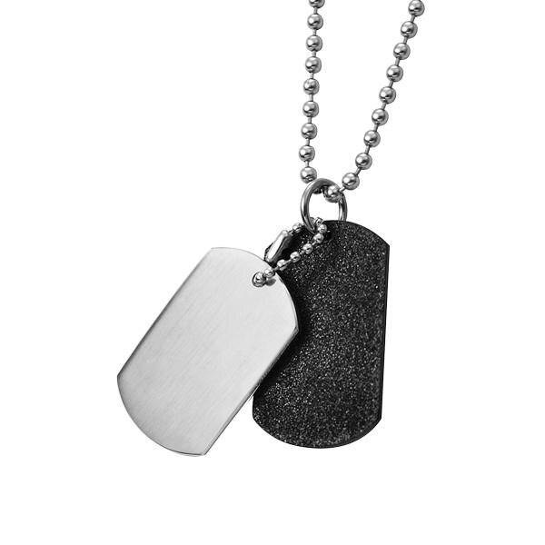 Pandant otel cu placute de identificare