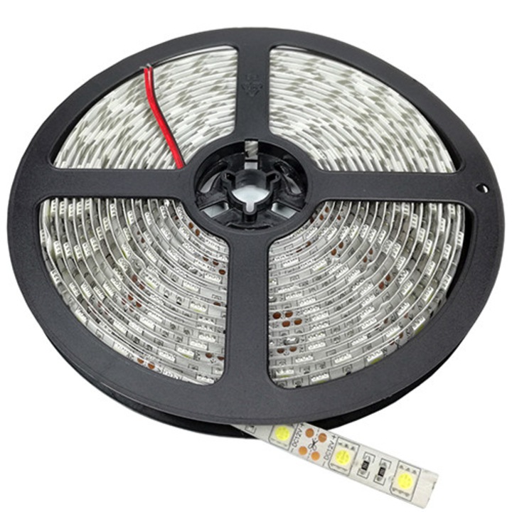 LED Лента OPTONICA 5050 60SMD/m влагозащитена топла светлина,5m