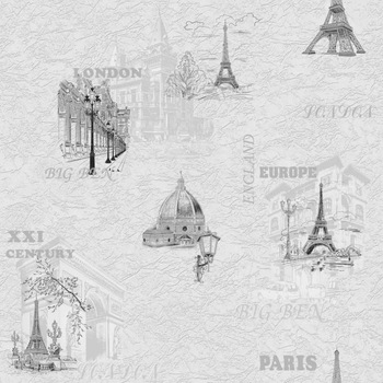 Tapet FOX WALLCOVERINGS, Europa 8580, vinil, lavabil, model orase, pentru living sau dormitor Tapet FOX WALLCOVERINGS, Europa 8580, vinil, lavabil, model orase, pentru living sau dormitor