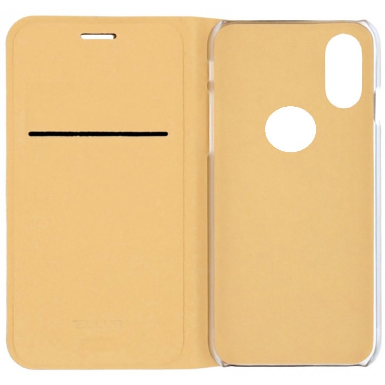 Husa de protectie Tellur Book pentru Apple iPhone X, iPhone Xs, Auriu
