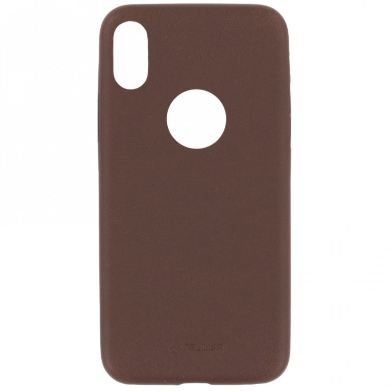 Husa de protectie Tellur PU Slim pentru Apple iPhone X, iPhone Xs, Maro