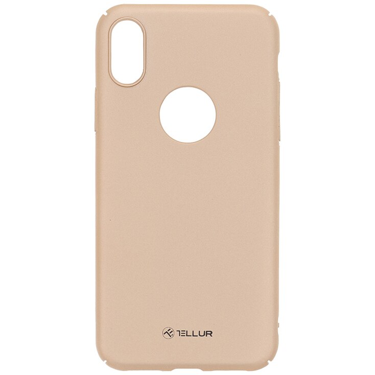 Husa de protectie Tellur Super slim pentru Apple iPhone X, iPhone Xs, Auriu