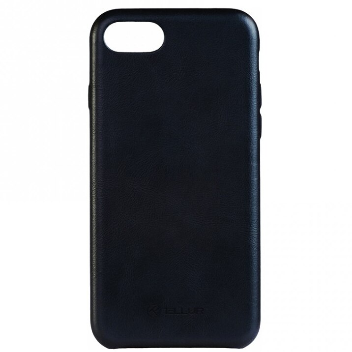 Husa de protectie Tellur Pure pentru Apple iPhone 8 / iPhone 7, Piele, Deep Black