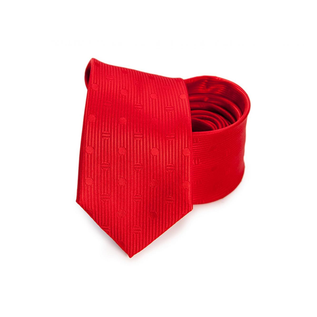 Cravata JERMYN'Srosie texturata cu buline discrete