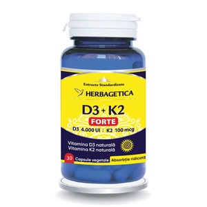 Complément Alimentaire Hepatica Vitamine K2 MK7 + D3 - 120 Capsules - Neuf
