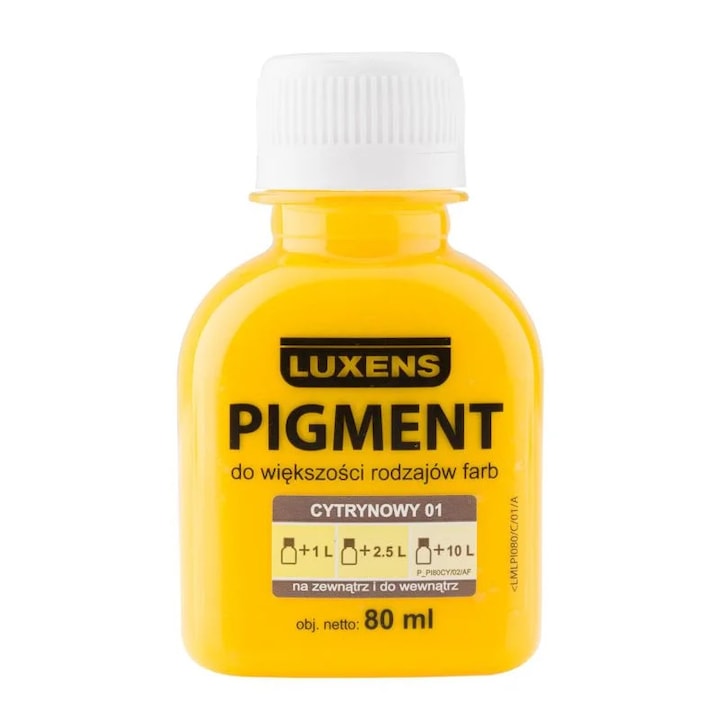 Pigment universal galben lamai super concentrat 80 ml interior exterior pentru lacuri vopsele tencuieli