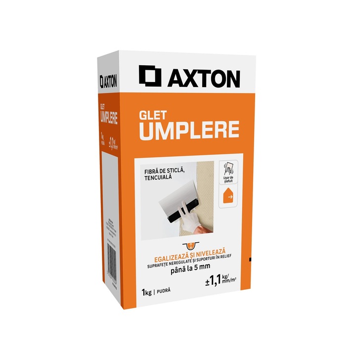 Glet ultra premium interior alb 1 kg pentru denivelari si reparatii pereti
