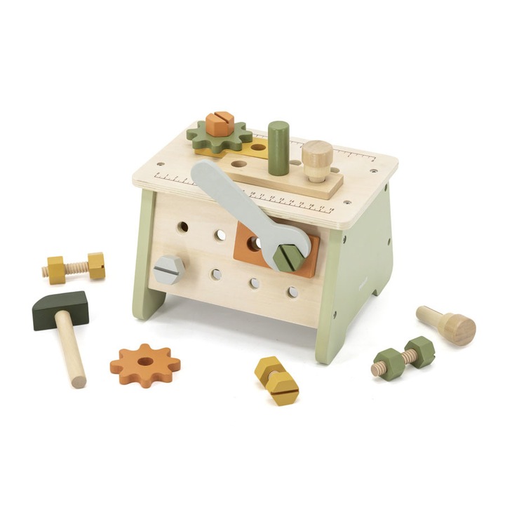 Дървен майсторски комплект с инструменти, VIGA Toys