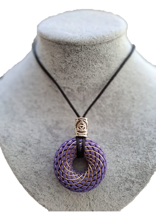 Pandantiv PlasmaThor Rodin Coils, albastru-magenta, 44mm