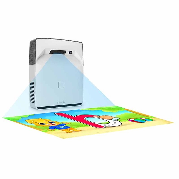 Videoproiector interactiv educational Atlantis Magic Touch, Full-HD, 320 lumeni, diagonala 30"-150", portabil