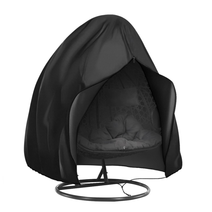 Husa de protectie pentru scaun dublu suspendat, negru, Kryto 200x230 cm