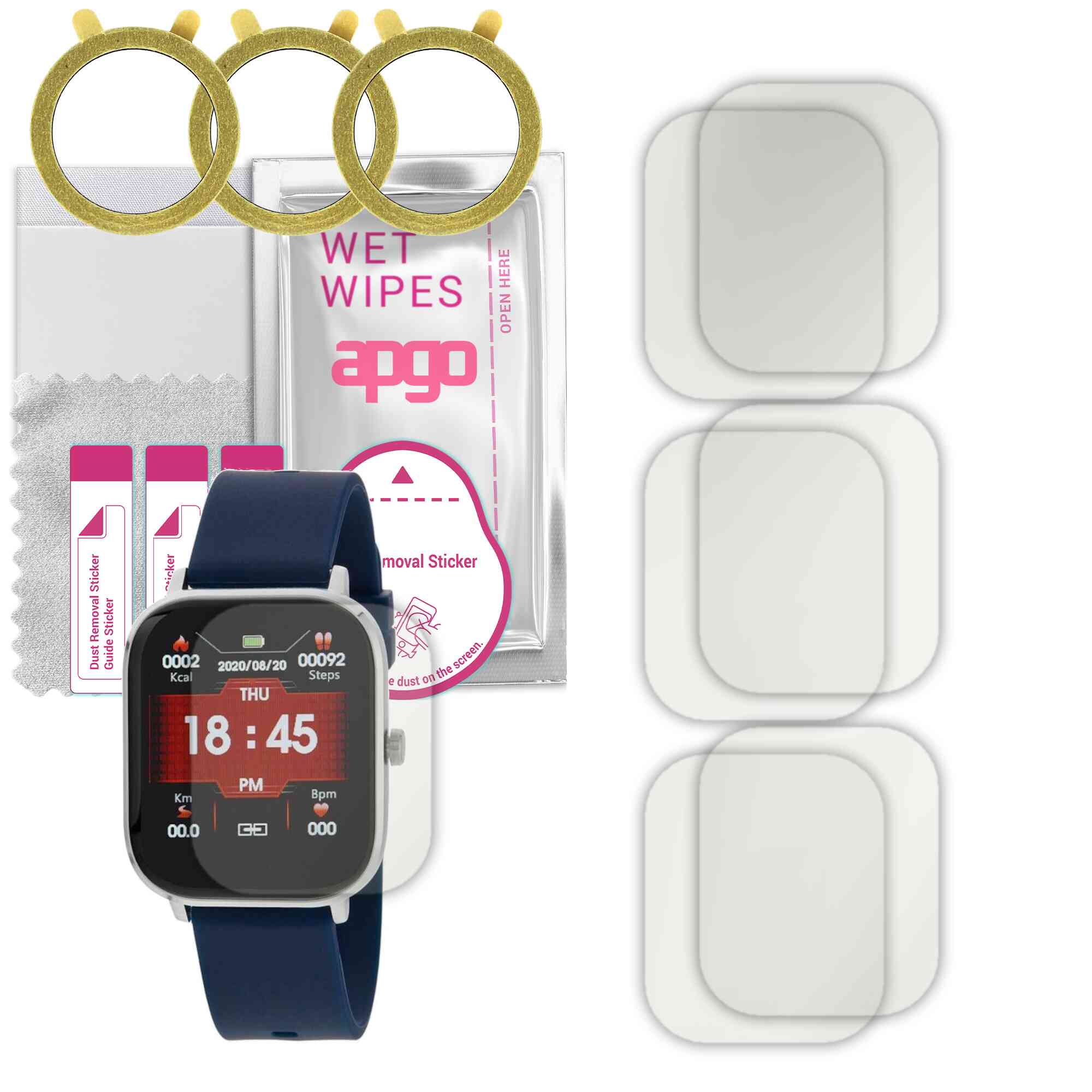 Set de folii de protectie pentru ceas MATTE Marea Bluetooth Talk