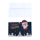Set 10 felicitari Craciun YANYXR cu plicuri si autocolante, albastru, 15x10x1cm