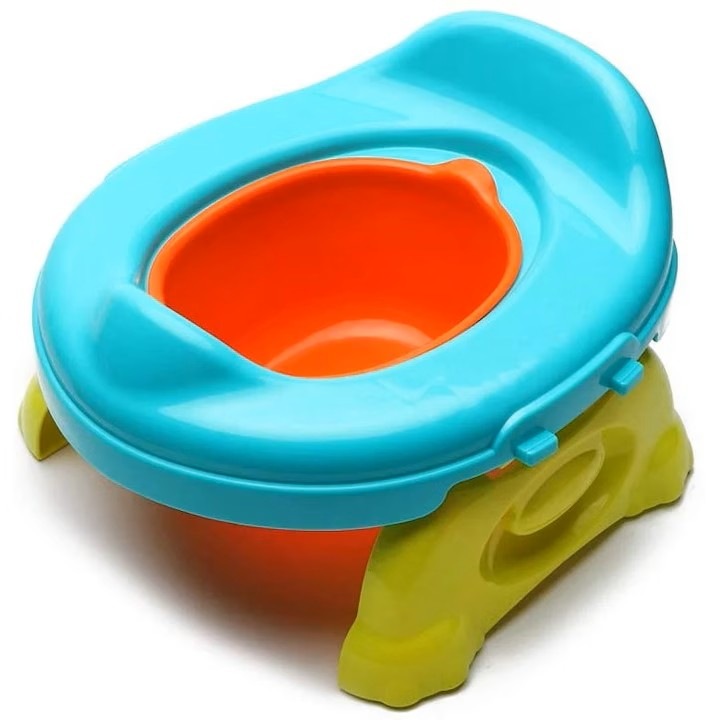 Olita Pliabila, Portabila, 2 in 1, GHEMOTOC®, reductor, 10 pungi de unica folosinta, verde