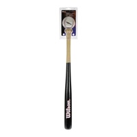 Set bata si minge baseball Wilson Tee, Negru/Maro/Alb