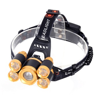 Lanterna Frontala cu 5 LED-uri 2000 Lumeni LPC-F048 Lanterna Frontala cu 5 LED-uri 2000 Lumeni LPC-F048