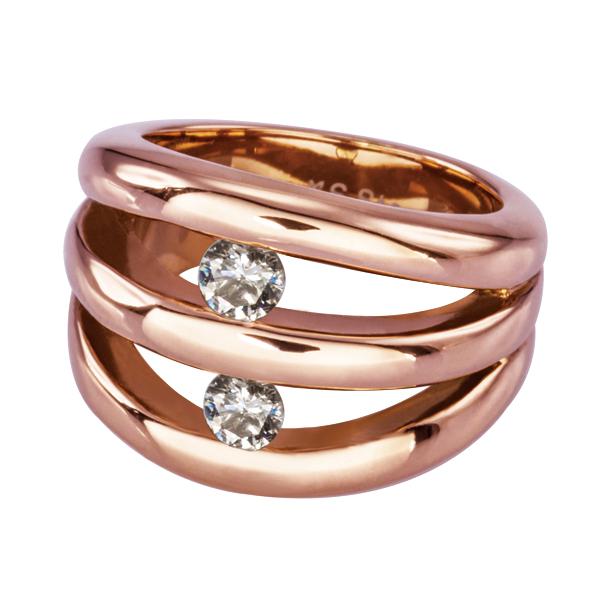 Inel BeSpecial, IBD0328_55603, Inox, Zirconiu, Diametru 16,9 mm (6,5 US)