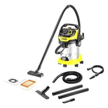 Aspirator pentru renovare Karcher WD 6P Premium Renovation, 1300 W, Otel inoxidabil + accesorii Aspirator pentru renovare Karcher WD 6P Premium Renovation, 1300 W, Otel inoxidabil + accesorii