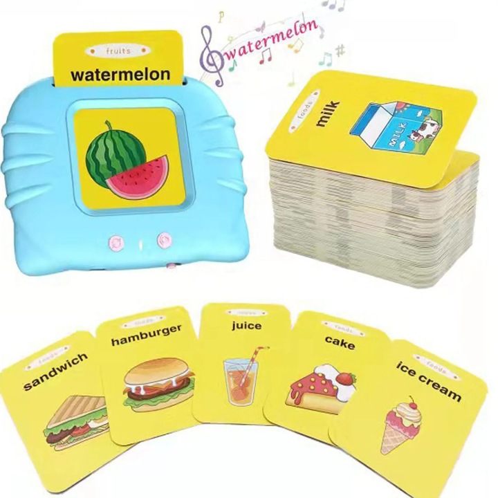 Jucarie educativa YANYXR set 2 masini 224 carduri multicolor 10.7x8.9x2cm
