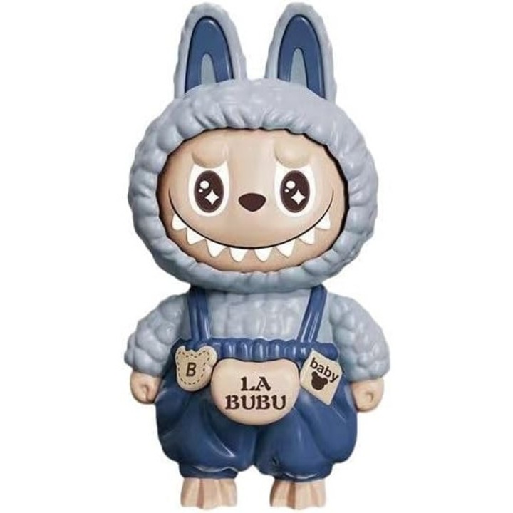 Labubu kulcstartó cserélhető arcokkal, rajzfilmfigura kulcstartó táska, pénztárca, hátizsák kiegészítőkhöz