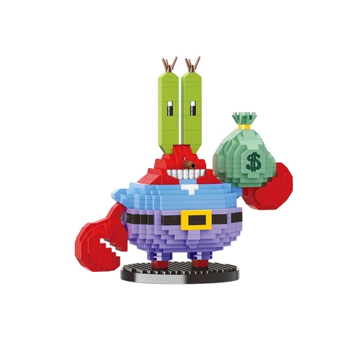 Spongyabob Kockanadrág – Rák úr építőjáték, 6 éves kortól