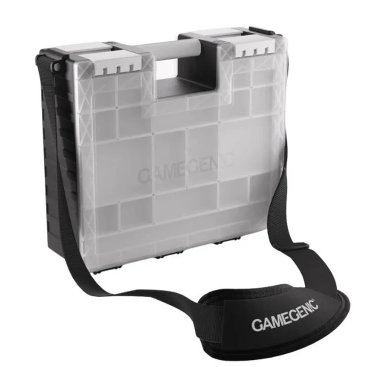 Accesoriu Gamegenic, Game Castle, 312 x 278 x 115 mm, Alb-Negru-Transparent