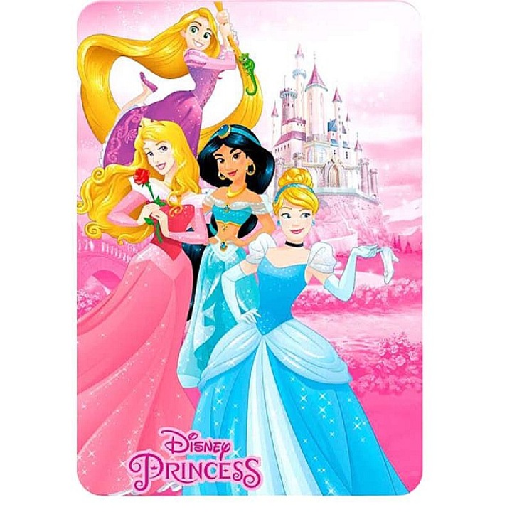 Paturica polar, poliester, multicolor, 140x100 cm, The Princess, Disney